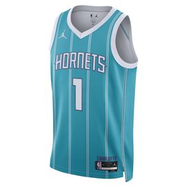 Maillot Jordan Dri-Fit Nba Swingman Charlotte Hornets Icon Edition Pour Homme - Bleu