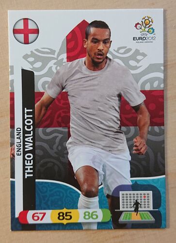 Carte Uefa Panini Euro 2012 Adrenalyn Xl De Theo Walcott - Angleterre