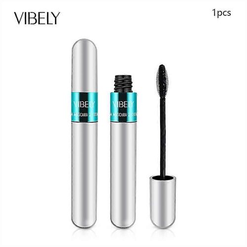 Mascara Vibely 2 En 1 5x Plus Long Waterproof Cosmetics Pour Un Allongement Naturel Et Un Épaississement Sans Touffe 