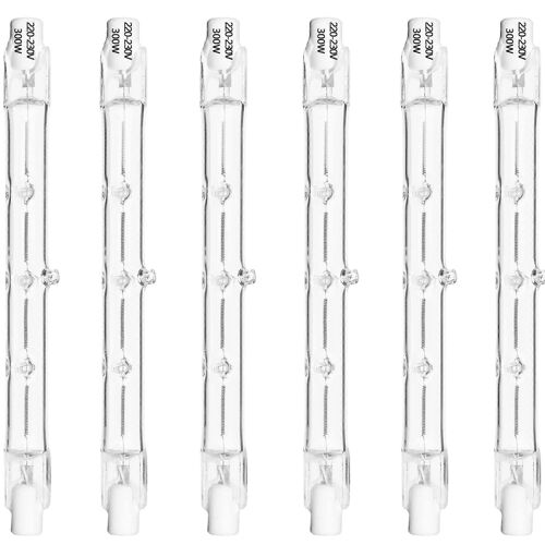 Pack 5 300w R7s Ampoules Halogènes Linéaires, Ampoules De Sécurité Ampoules Halogènes 3100lm 220-240v 118mm Longueur, Dimmable