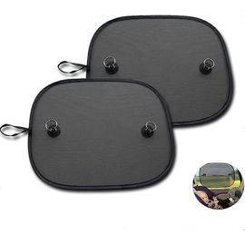 Pare-Soleil De Voiture Pour Enfants, Pare-Soleil De Voiture Noir Universel Avec Ventouses Pour Pare-Soleil De Voiture Protection Uv Pour Bébé (2 Pièces)