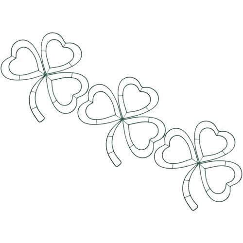 Lot de 3 cerceaux à chapeau vert pour décoration de porte de la Saint-Patrick, cerceaux métalliques pour panneau