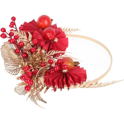 Fleurs artificielles délicates pour décoration de festival, ornement pour décoration intérieure, couronne de porte