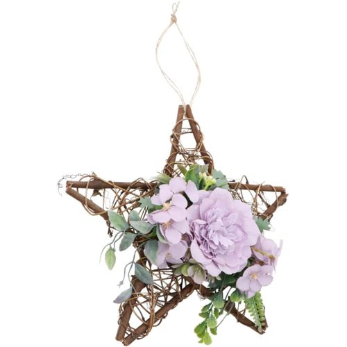 Couronne décorative en fausses fleurs, à suspendre sur une porte, pour mariage ou pour la maison