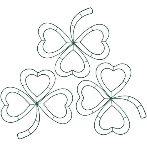 Décorations de la Saint-Patrick 3 pièces Cadre de porte en trèfle vert Décorations du festival irlandais p