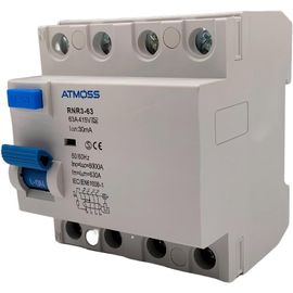 KUIU-Interrupteur Différentiel Type A Fi Super-Immunisé Si, 30 Ma, 4P, 63 A, 6Ka | Type A 6Ka | 30Ma | Certificat Ce | 240/415V Ca | 72Mm X 66Mm X 83Mm |