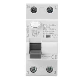 KUIU-Interrupteur Différentiel Super Immunisé Si 40 A 300 Ma, 2P, Classe A Et 6 Ka.