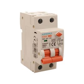 KUIU-Interrupteur Différentiel Magnétothermique 20 A C20, Rcbo Type Ac Courbe C, 1P+N 6 Ka 30 Ma, Double Levier Avec Diagnostic Visuel, 2 Modules Din, Série Pl8Hm Électromagnétique
