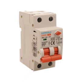 KUIU-Interrupteur Différentiel Magnétothermique 6A C6, Rcbo Type Ac Courbe C, 1P+N 6Ka 30Ma, Double Levier Avec Diagnostic Visuel, 2 Modules Din, Série Pl8Hm Électromagnétique