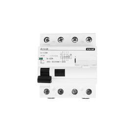 KUIU-Interrupteur Différentiel Pur Type Ac 300Ma 4P-Sauvegarde De Vie Industrielle 400V, 4 Modules Din, Rccb, Protection Des Installations Triphasées (Cei En 61008-1) In=63A (Jvl16-63-4P-63A)