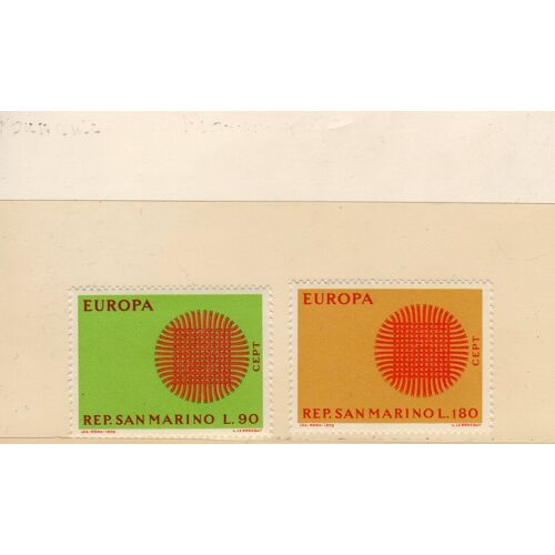 Timbres-Poste De Saint-Marin (Europa 1970)