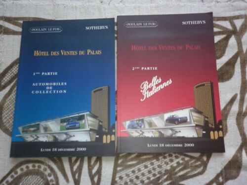 Automobiles De Collections (Automobilia - Aviation - Bugatti) + Belles Italiennes. Deux Catalogues De Ventes De L'an 2000