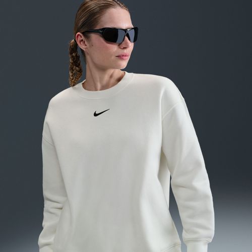 Sweat Oversize À Col Ras-Du-Cou Nike Sportswear Phoenix Fleece Pour Femme - Blanc