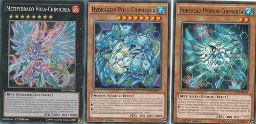 3x ' Chimicrea ' 1ere Edition Methydraco + Hydragon + Hobereau Edition Inov