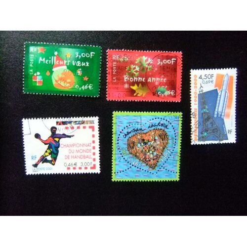 Francia France 2000 Timbres Yvert 3363/64+3366+3367+3368 Fu