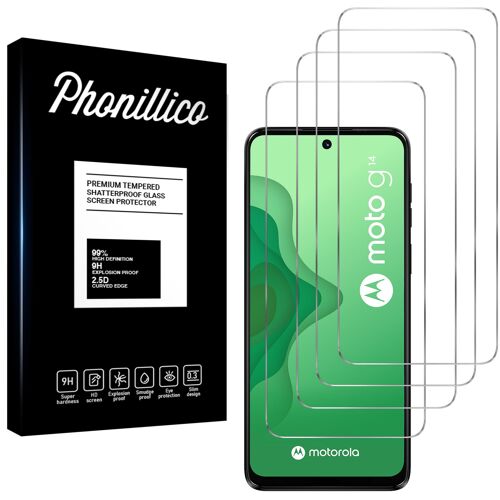 Verre Trempé Pour Motorola Moto G14 [Pack 4] Film Vitre Protection Ecran Phonillico®