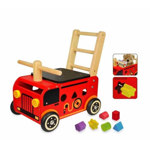 Pousseur Porteur En Bois Le Camion De Pompier