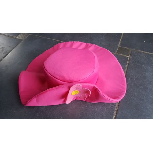 Chapeau Rose Avec Fleur