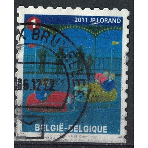 Belgique 2011 Oblitéré Rond Used Foire Foraine Bumper Cars Autos Tamponneuses