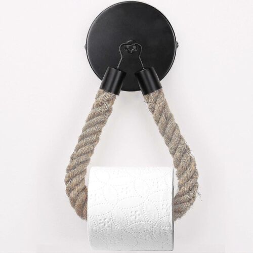 Vintage Toilet Paper Holder Black Kitchen Roll Holder Wall Mounted Replacement Toilet Paper Holder Black