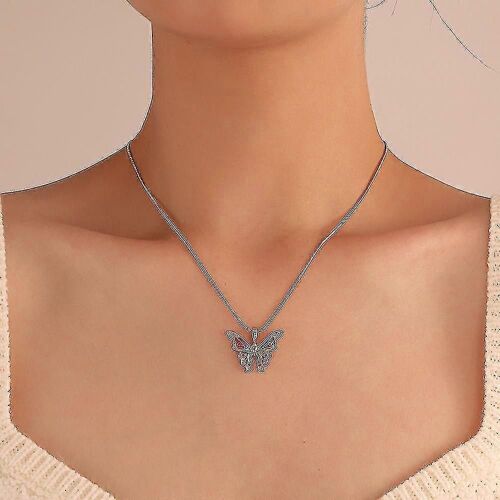 Collier Papillon Pour Filles, Or 14k Coloré Rempli Délicat Pendentif Papillon Collier Papillon Collier Personnalisé Bijoux Papillon Gi