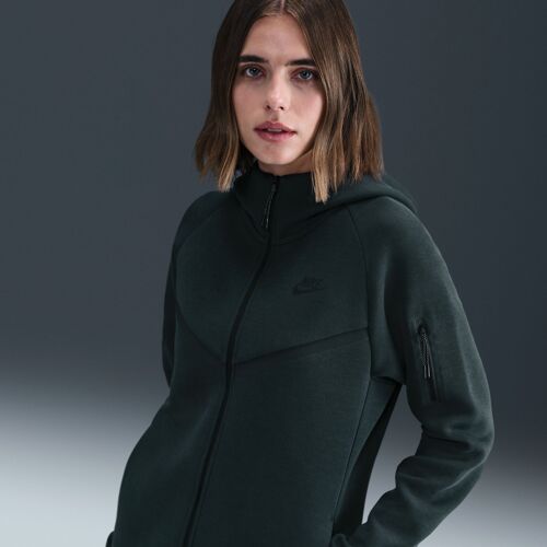 Sweat À Capuche À Zip Nike Sportswear Tech Fleece Windrunner Pour Femme - Vert