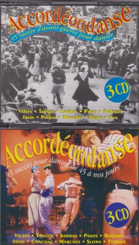 Lot 6 Cd 2 Coffrets ' Accordéon Danse 90 Succès D'avant-Guerre À Nos Jours - Valses Tangos - Sambas- Pasos - Boleros - Javas - Chachas - Marches - Slows - Typique