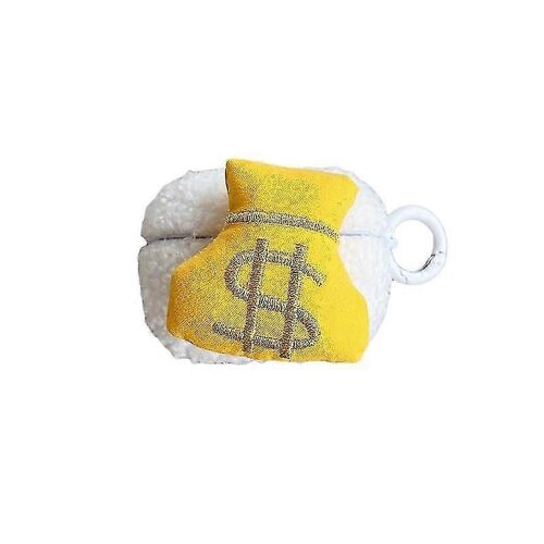 Pour Apple AirPods Pro Cute Money Bag Fluff + TPU Shell, Bluetooth Earphones Housse de protection avec crochet