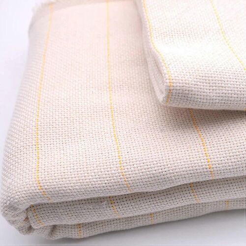Tissu De Touffetage Principal, Tissu De Mousseline, Tissu De Moine Pour Le Touffetage, Tissu De Support De Tapis Marqué De Lignes Jaunes, Pour L¿Utilisation Du Pistolet À Tufet De Tapis - 100 * 100cm