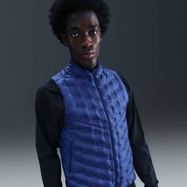 Veste De Running Sans Manches En Duvet Nike Therma-Fit Adv Repel Aeroloft Pour Homme - Bleu
