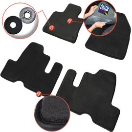 Tapis De Voiture - Sur Mesure Pour C4 Picasso / C4 Spacetourer (2013 - 2020) - 3 Pièces - Tapis De Sol Antidérapant Pour Automobile - Moquette