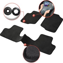 Tapis De Voiture - Sur Mesure Pour 207 / 207 Sw / 207+ (2006 - 2014) - 3 Pi?Ces - Tapis De Sol Antid?Rapant Pour Automobile - Moquette