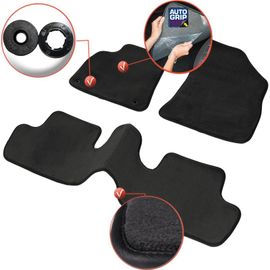 Tapis De Voiture - Sur Mesure Pour 3008 (2009 - 2016) - 3 Pi?Ces - Tapis De Sol Antid?Rapant Pour Automobile - Moquette