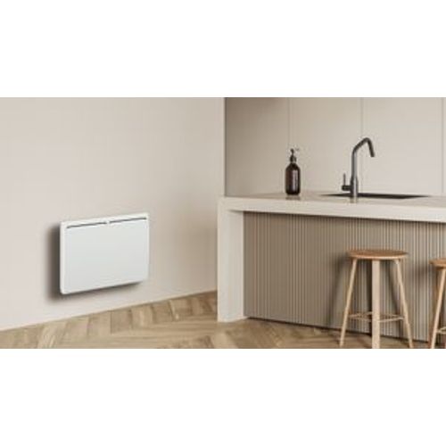 Radiateur à inertie 1000 W en fonte Uno écran LCD horizontal bombée