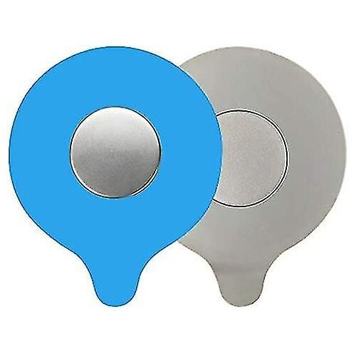 2 Pcs Bouchon de bain en silicone, bouchon de vidange de baignoire en caoutchouc pour baignoire et évier (gris, bleu)