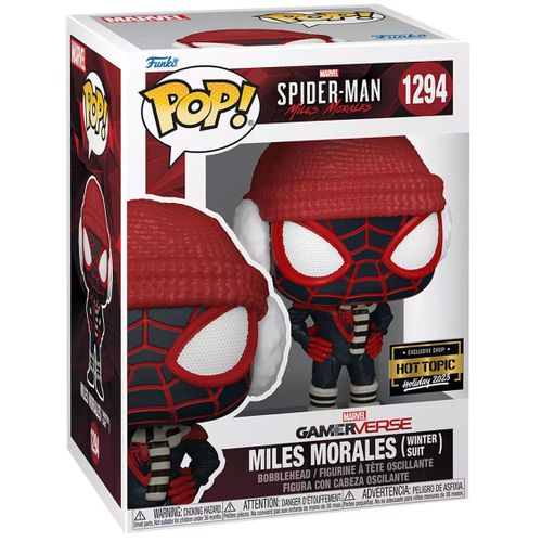 Figurine Funko Pop - Marvel's Spider-Man: Miles Morales N°1294 - Miles Morales (Tenue D'hiver) (74722)