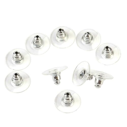 Bouchon D'oreille Boucles D'oreilles Boucle D'oreille Dos Bouchon D'oreille Dos Pad Boucle D'oreille Supports 50 Pcs