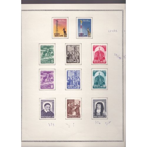 Lot De 11 Timbres Du Vatican Neufs * En Series Completes : 280/281 + 293/298 + 313/315