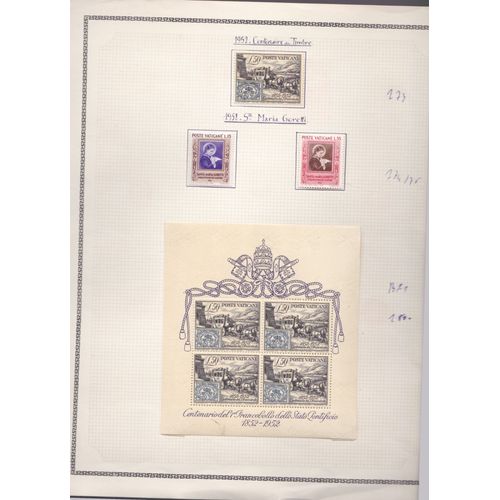 Lot Du Vatican Comprenant Le Bf 1 + 173 À 175 Neufs *
