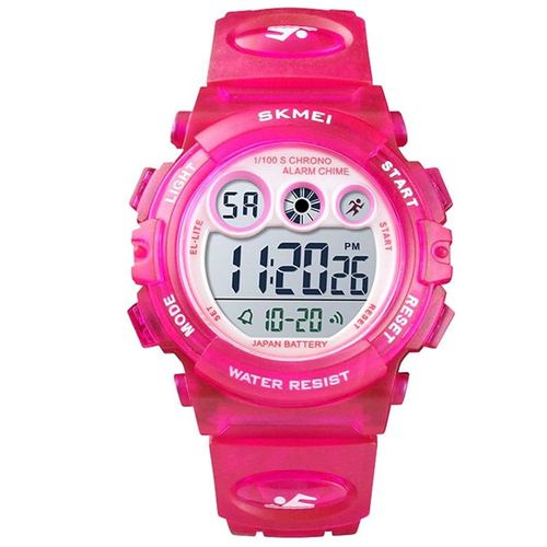 Montre Enfant Garon Fille Adolescent Digitale Outdoor Sport Multifonction Tanche Led Lumire Alarme Calendrier Date Avec Bande Montre Rose Rouge