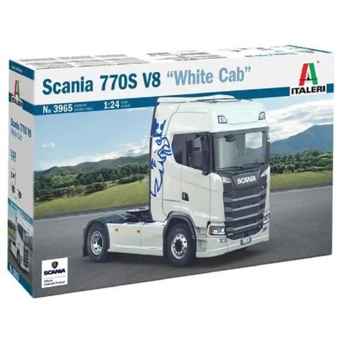 Maquette Camion Scania 770s V8 White Cab - Italeri - 1:24 - Blanc - Plastique-Italeri