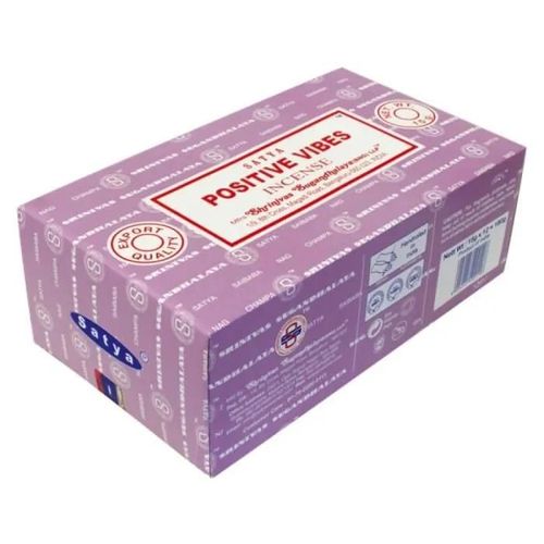 Encens Nag Champa Satya - Positive Vibes - 15 grs - Lot de 12 unique Multicolore
