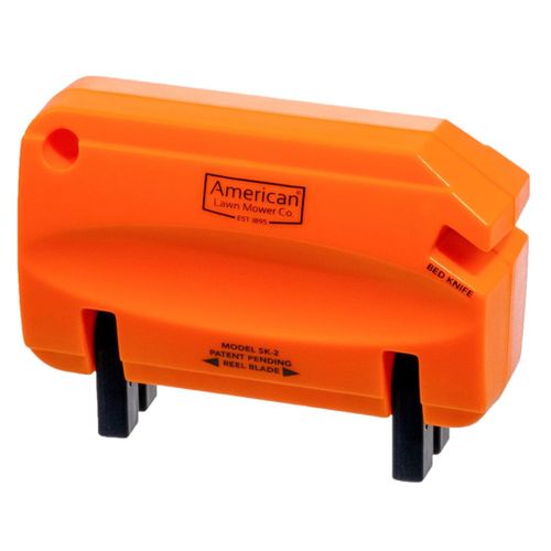 Venteo | Affûteuse Manuelle pour Tondeuse à Gazon à Rouleau | Compatible avec American Lawn Mower, Great States, Earthwise et Scotts | | ORANGE