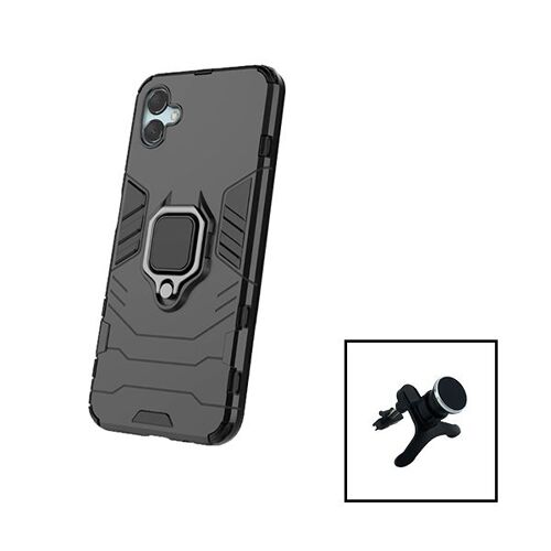 Kit Support Magnétique de Voiture Renforcé + Coque 3X1 Military Defender pour Samsung Galaxy M04 - Noir