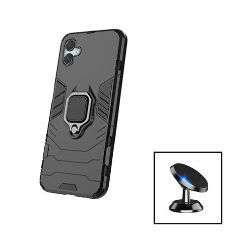 Kit Support Magnétique de Voiture + Coque 3X1 Military Defender pour Samsung Galaxy M04 - Noir