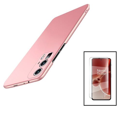 Kit Film Hydrogel Full Cover Avant + Coque Slimshield Pour Xiaomi Poco F5 Pro - Rose