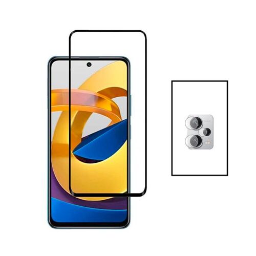 Kit Film Caméra Arrière + Verre Trempé 5d Full Cover Pour Xiaomi Poco X5 - Transparent / Noir