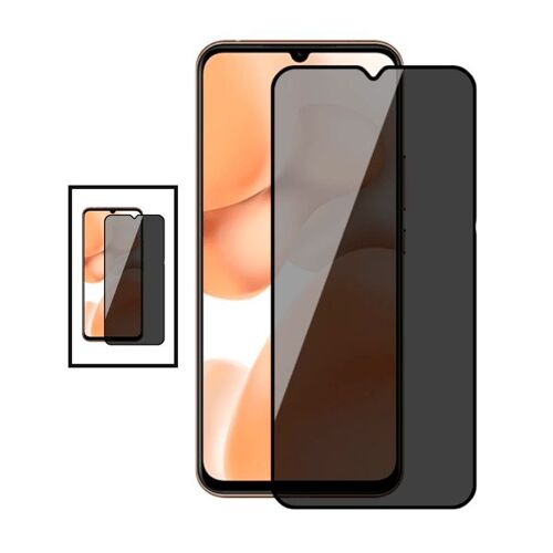 Kit 2 Films Verre Trempé Anti-Spy Pour Xiaomi Poco M5 - Transperent / Noir