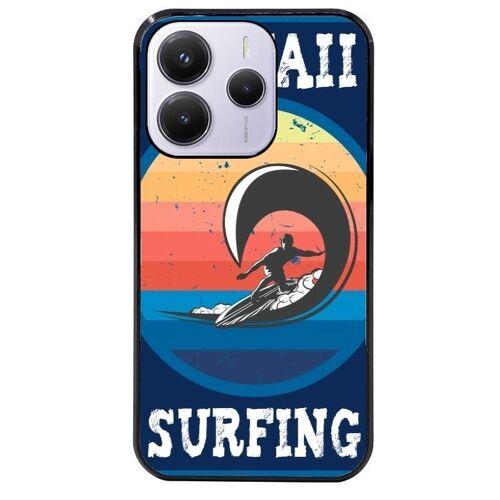 Coque Noire Pour Redmi Note 14 5g Hawaii Surf