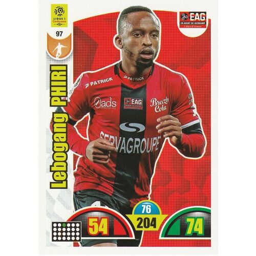 N° 97 - Carte Adrenalyn Xl 2018 / 2019 - Lebogang Phiri - Guingamp